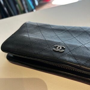 CHANEL Black Leather Accessory